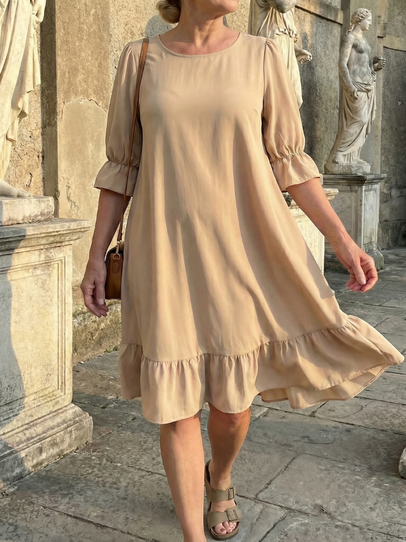 Susanne | Vestido midi con volantes