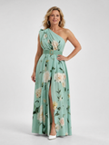 Franziska | Vestido maxi asimétrico con cinturón