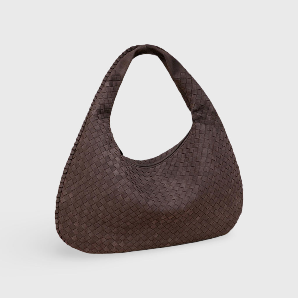 Frieda | Bolso de hombro oversize trenzado en efecto ante