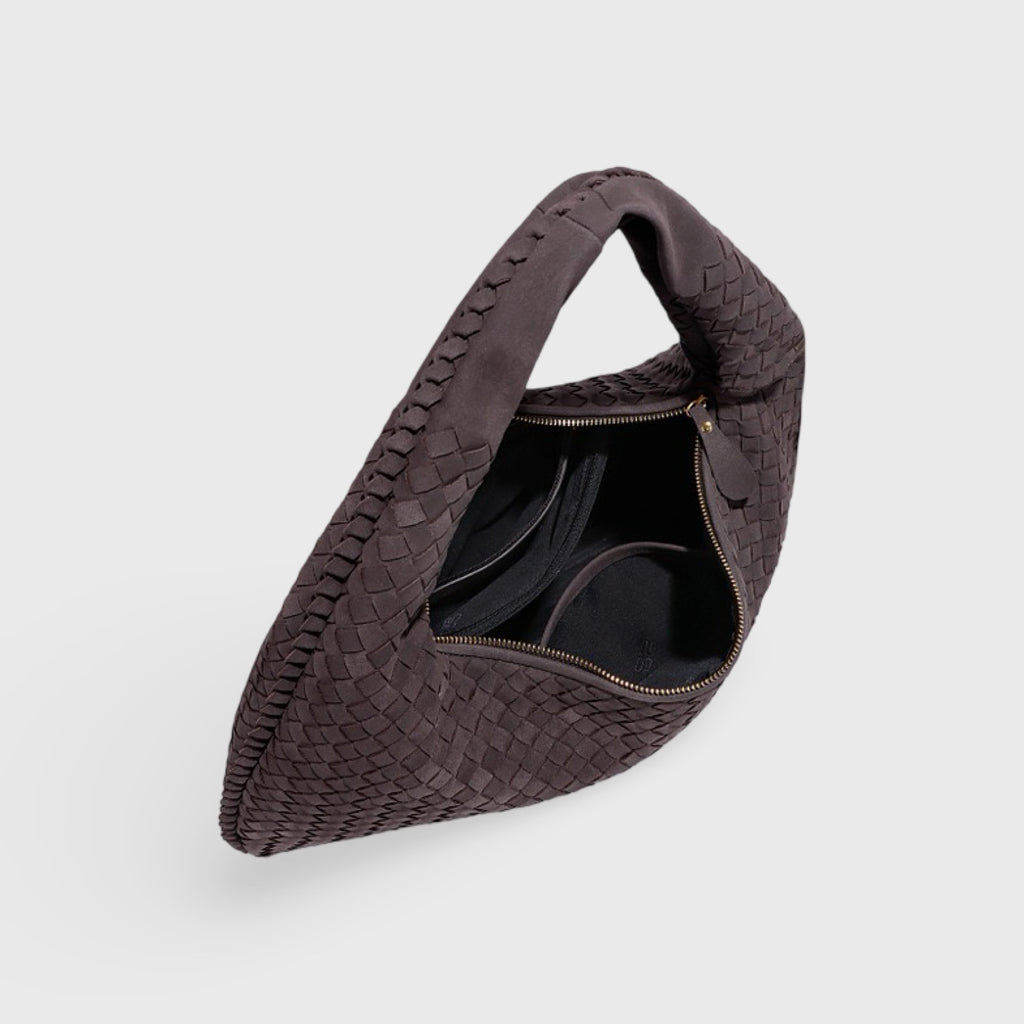 Frieda | Bolso de hombro oversize trenzado en efecto ante