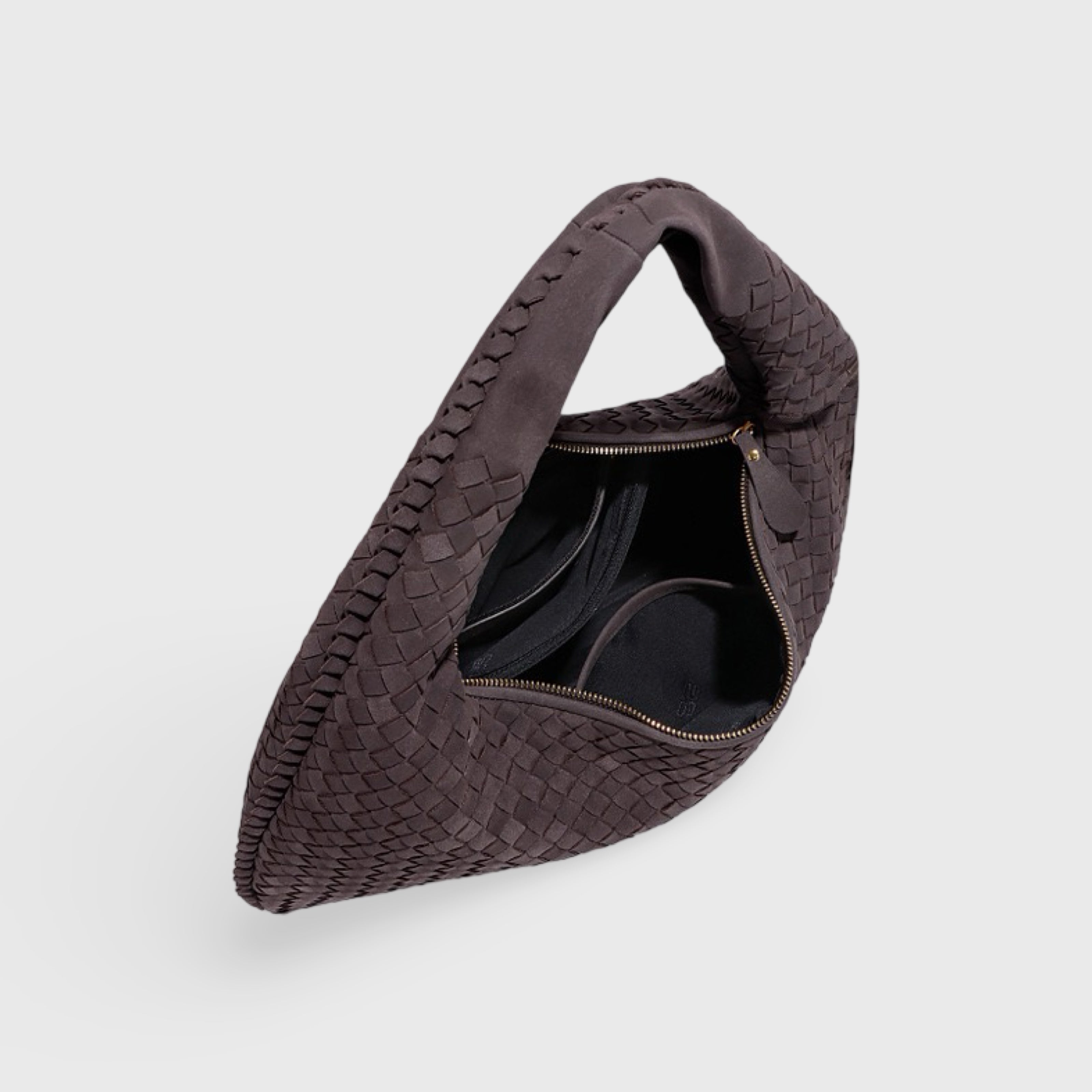 Frieda | Bolso de hombro oversize trenzado en efecto ante