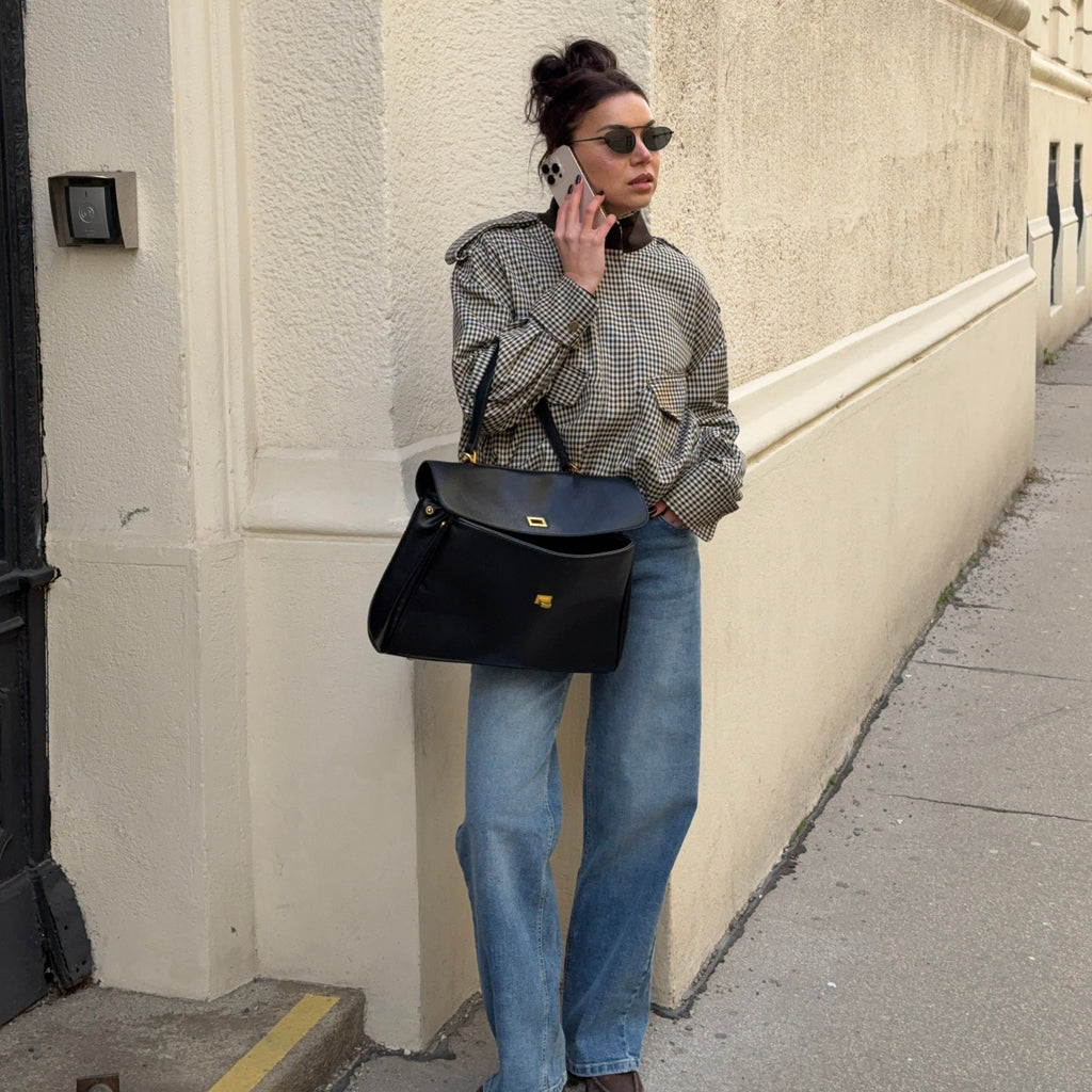 Helena | Bolso de mano de trabajo con compartimento para portátil