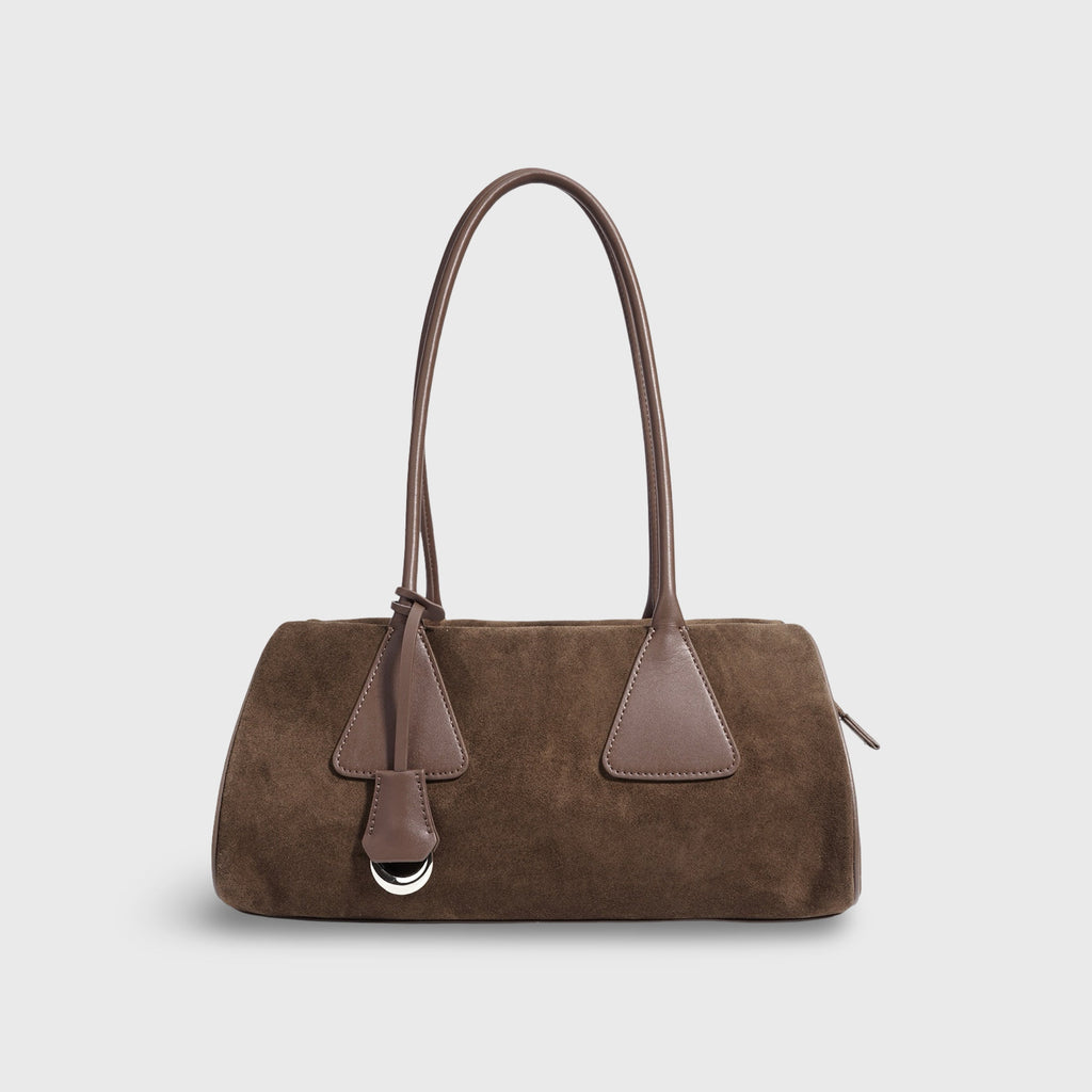 Henriette | Bolso de hombro de piel auténtica en efecto ante