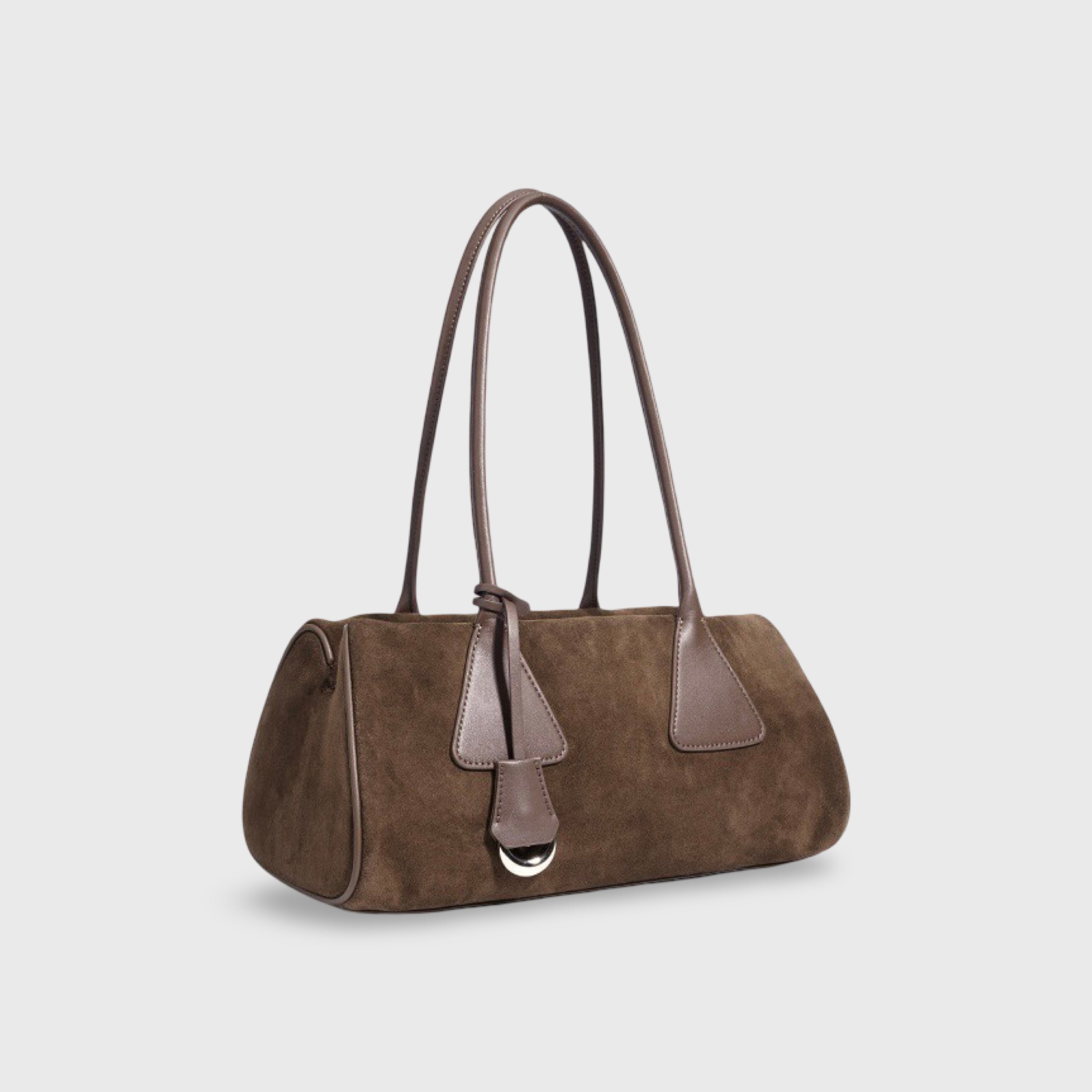 Henriette | Bolso de hombro de piel auténtica en efecto ante