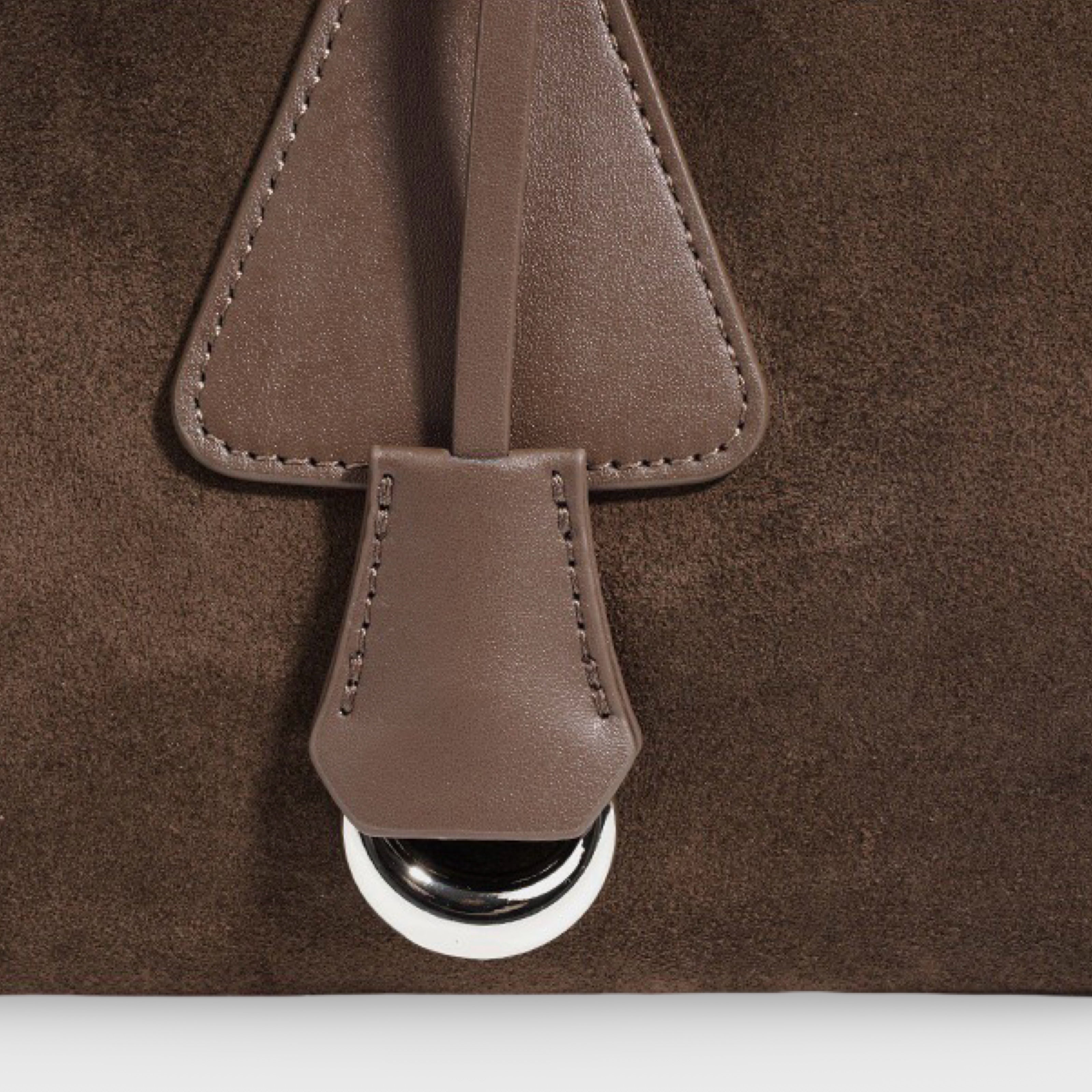 Henriette | Bolso de hombro de piel auténtica en efecto ante