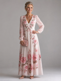 Henriette | Vestido midi floral de manga larga