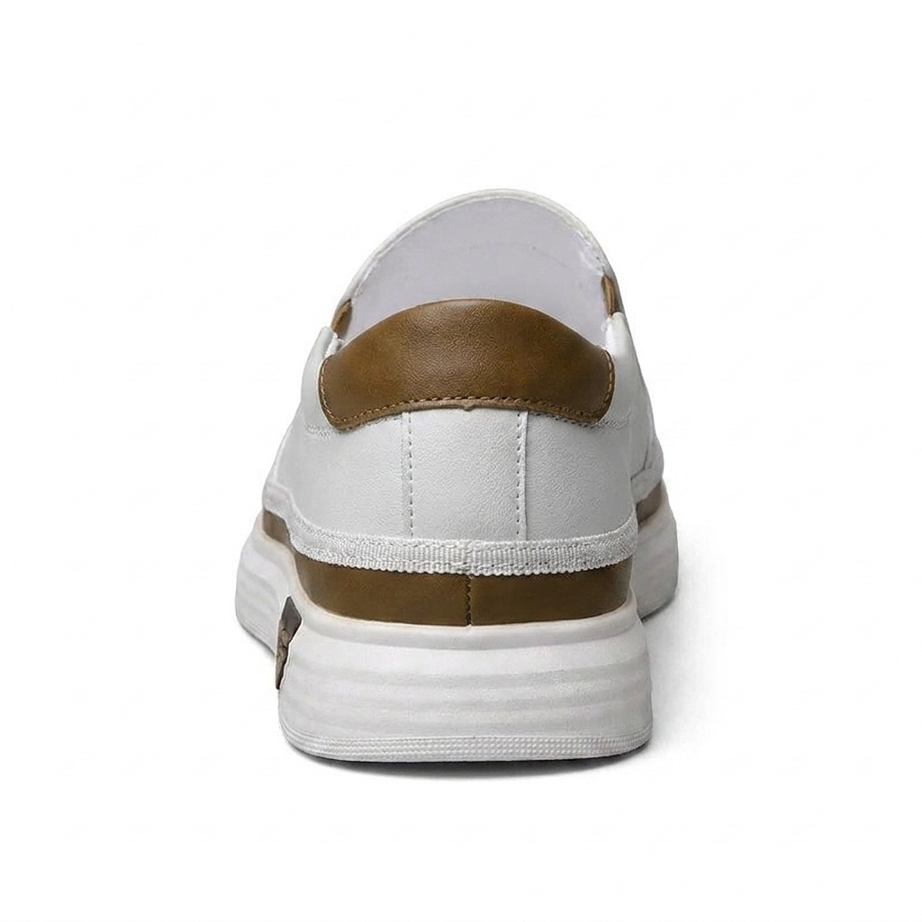 Elsera – Zapatillas slip-on de piel para hombre