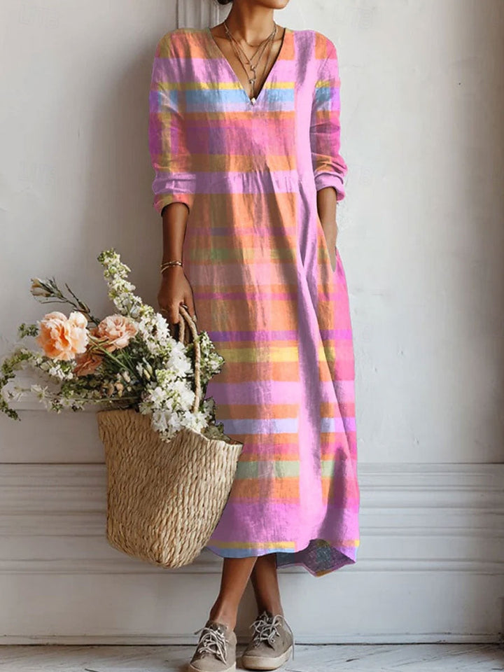 Sara, Vestido primaveral elegante y sin esfuerzo de Zelira