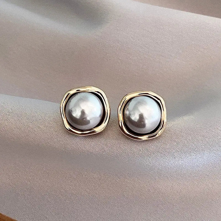 Pendientes elegantes con perlas negras - Zelira