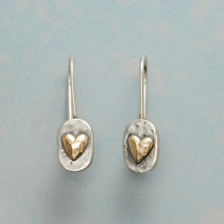 Pendientes de plata y oro - Zelira