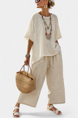Drevon | Conjunto de lino natural