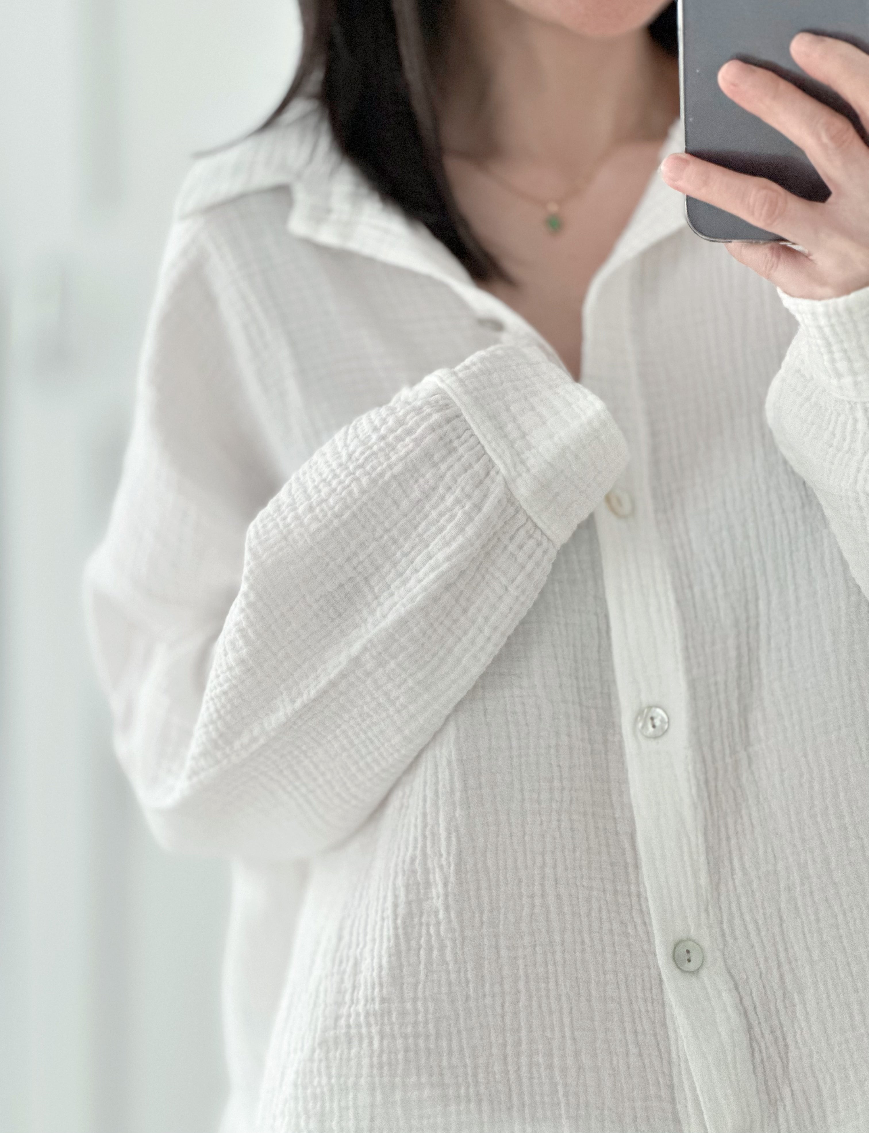 Blusa de muselina, regular, 34 colores