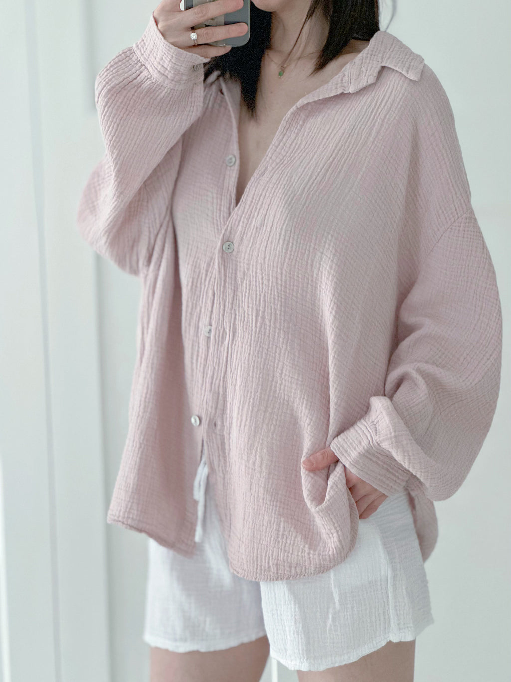 Blusa de muselina, regular, 34 colores