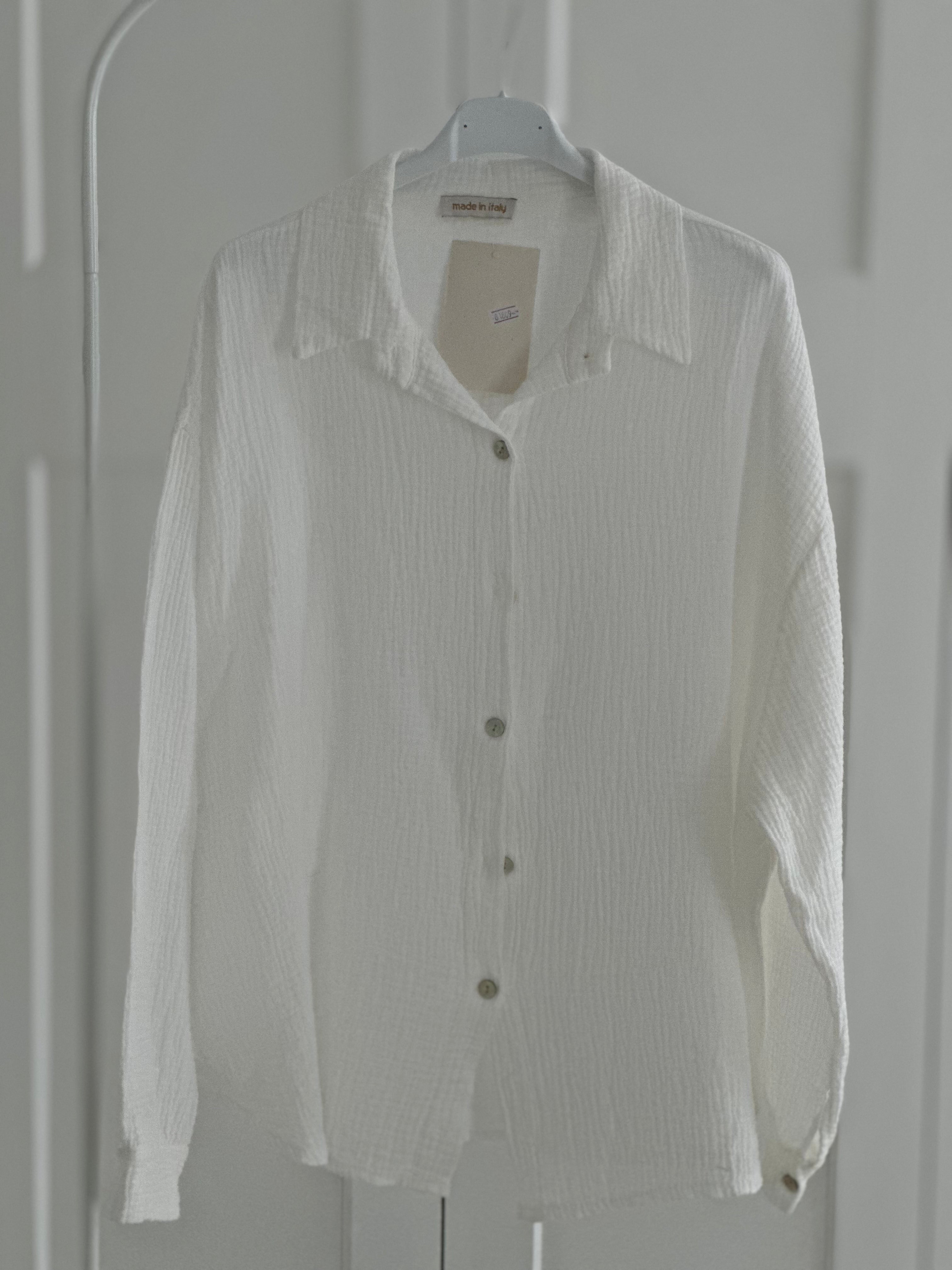 Blusa de muselina, regular, 34 colores