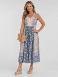 Johanna | Vestido midi floral con detalle de botones