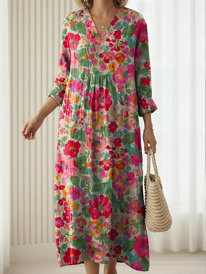 Elena, Vestido primaveral elegante y sin esfuerzo de Zelira