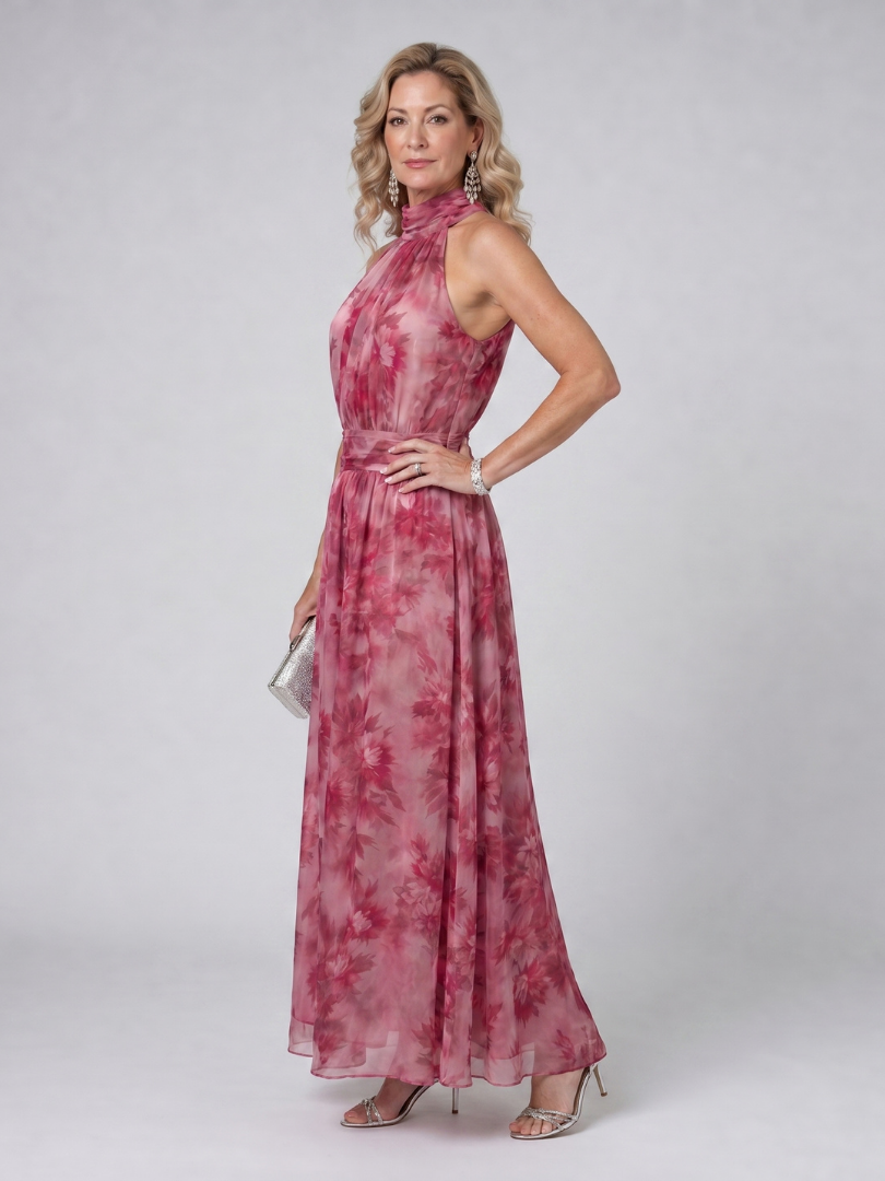Lieselotte | Vestido midi de cuello halter suave