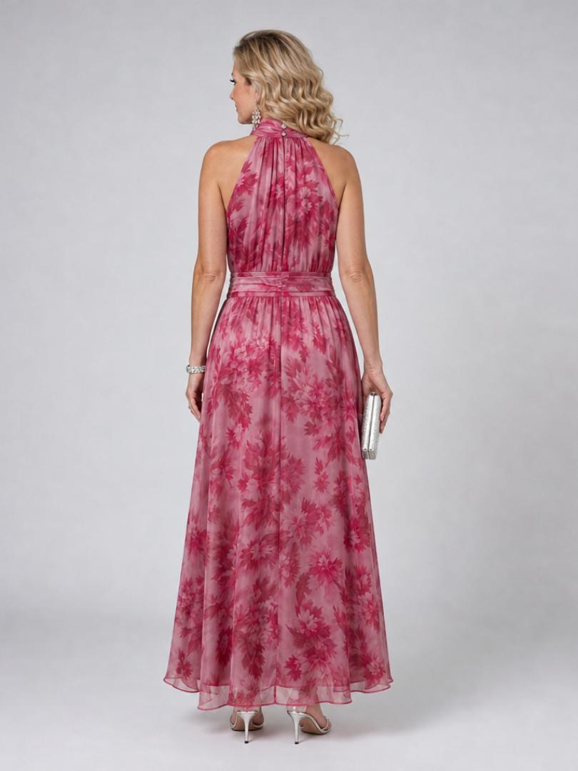 Lieselotte | Vestido midi de cuello halter suave