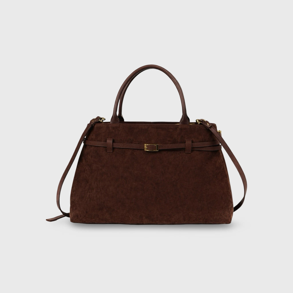 Mathilda | Bolso de mano estructurado en efecto ante
