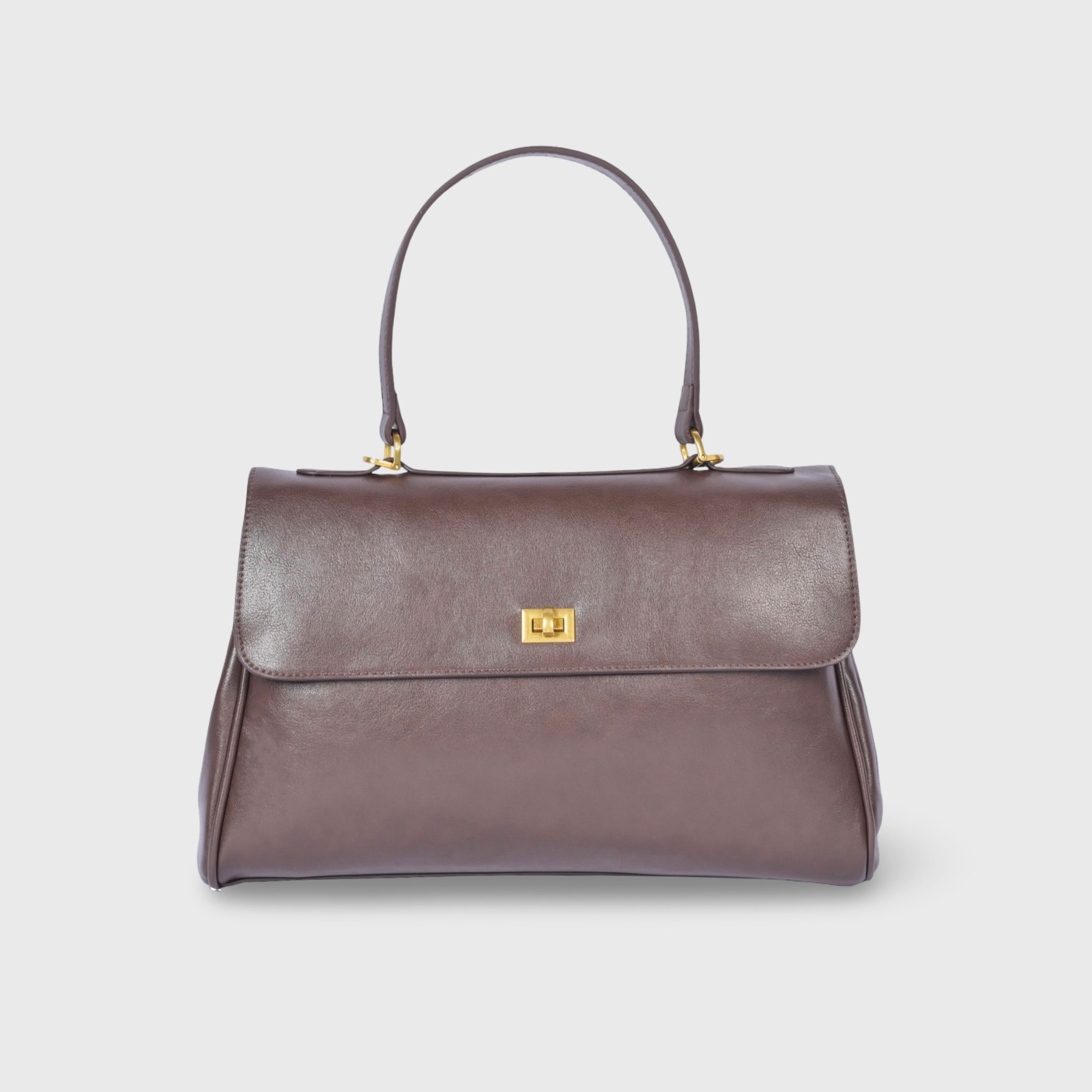 Pauline | Bolso de mano estructurado con compartimento para portátil