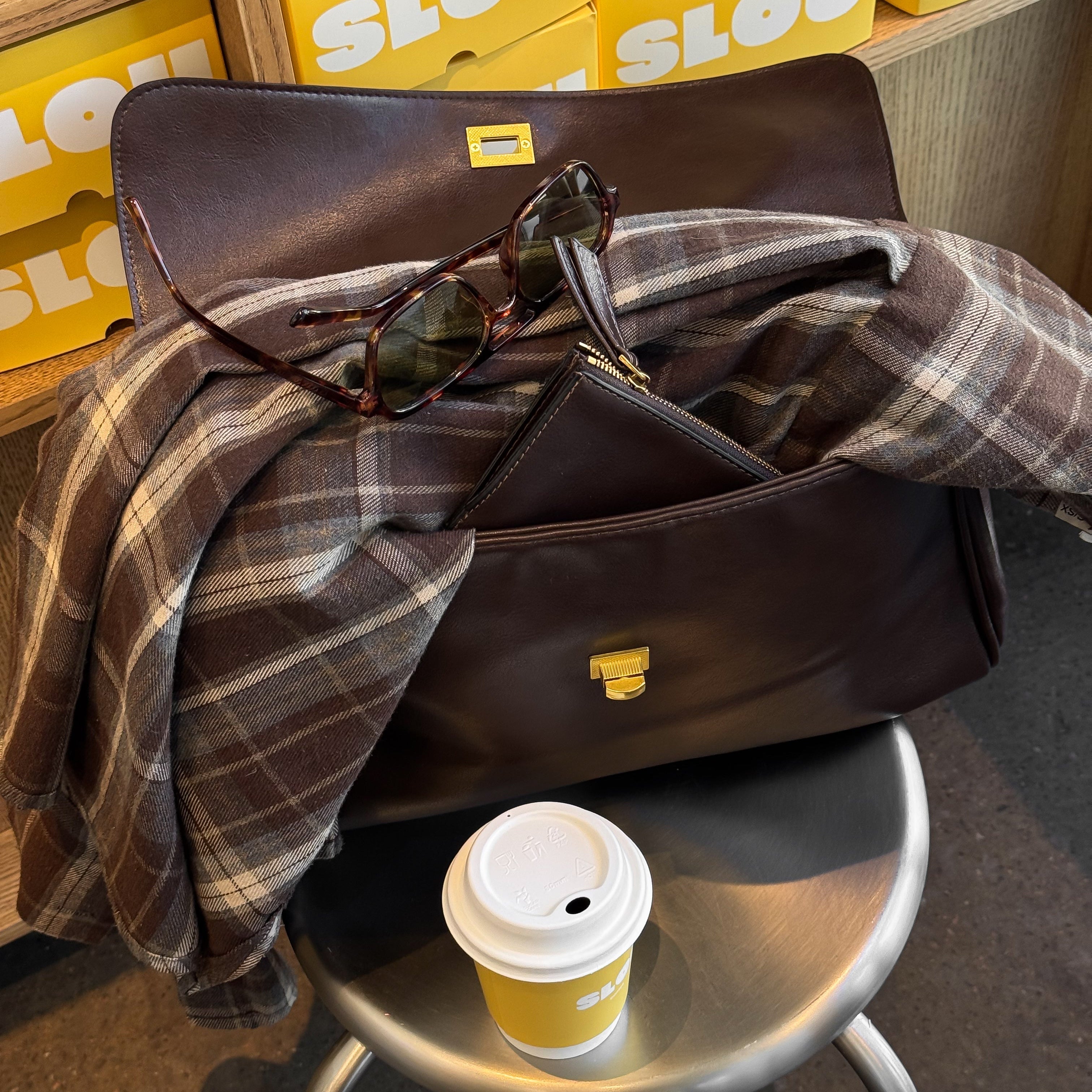 Pauline | Bolso de mano estructurado con compartimento para portátil