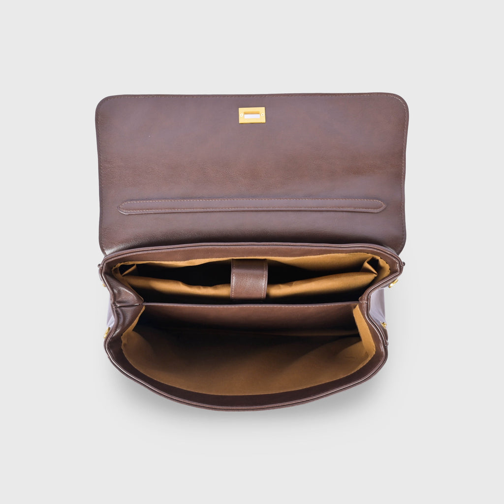 Pauline | Bolso de mano estructurado con compartimento para portátil