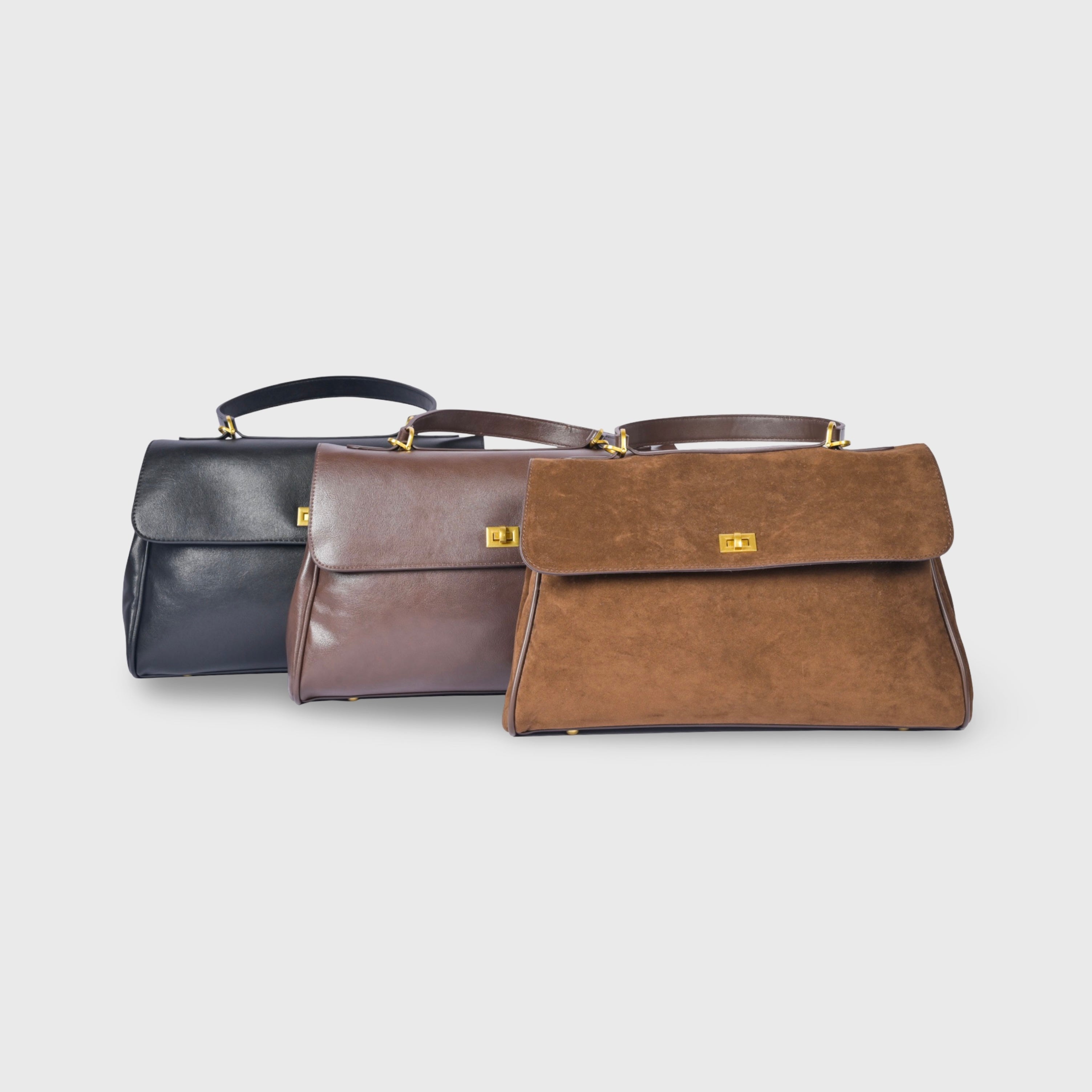 Pauline | Bolso de mano estructurado con compartimento para portátil