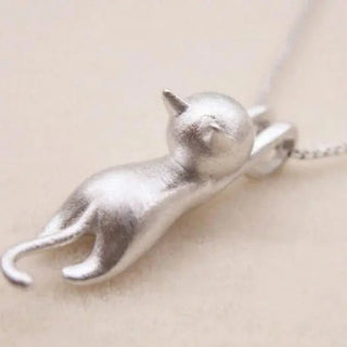 Cadena desenfadada con gatitos en plata 925