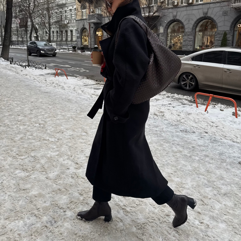 Romy | Bolso de hombro oversize trenzado