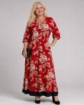 Romy | Vestido midi boho con estampado floral vintage
