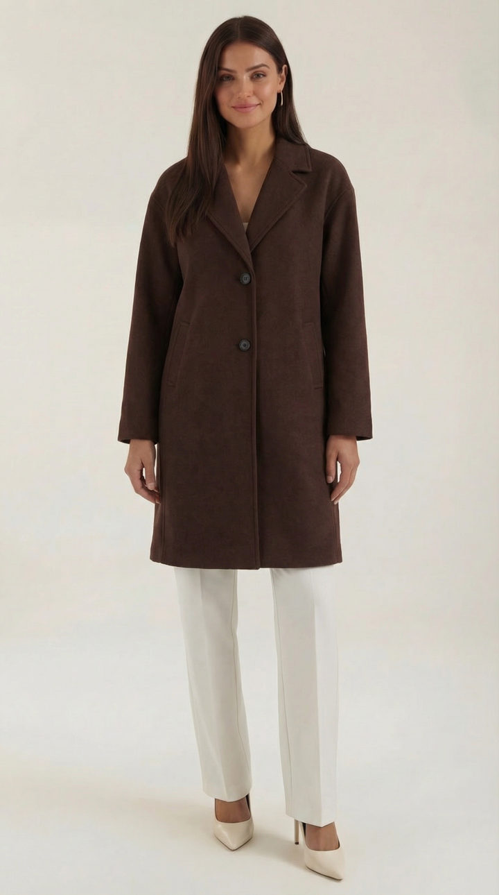 Diane, Abrigo Oversized de Lana de Zelira