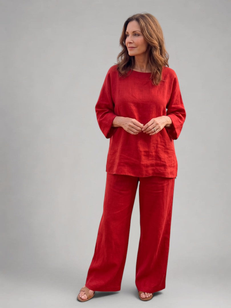 Sabine | Conjunto de túnica con pantalón ancho