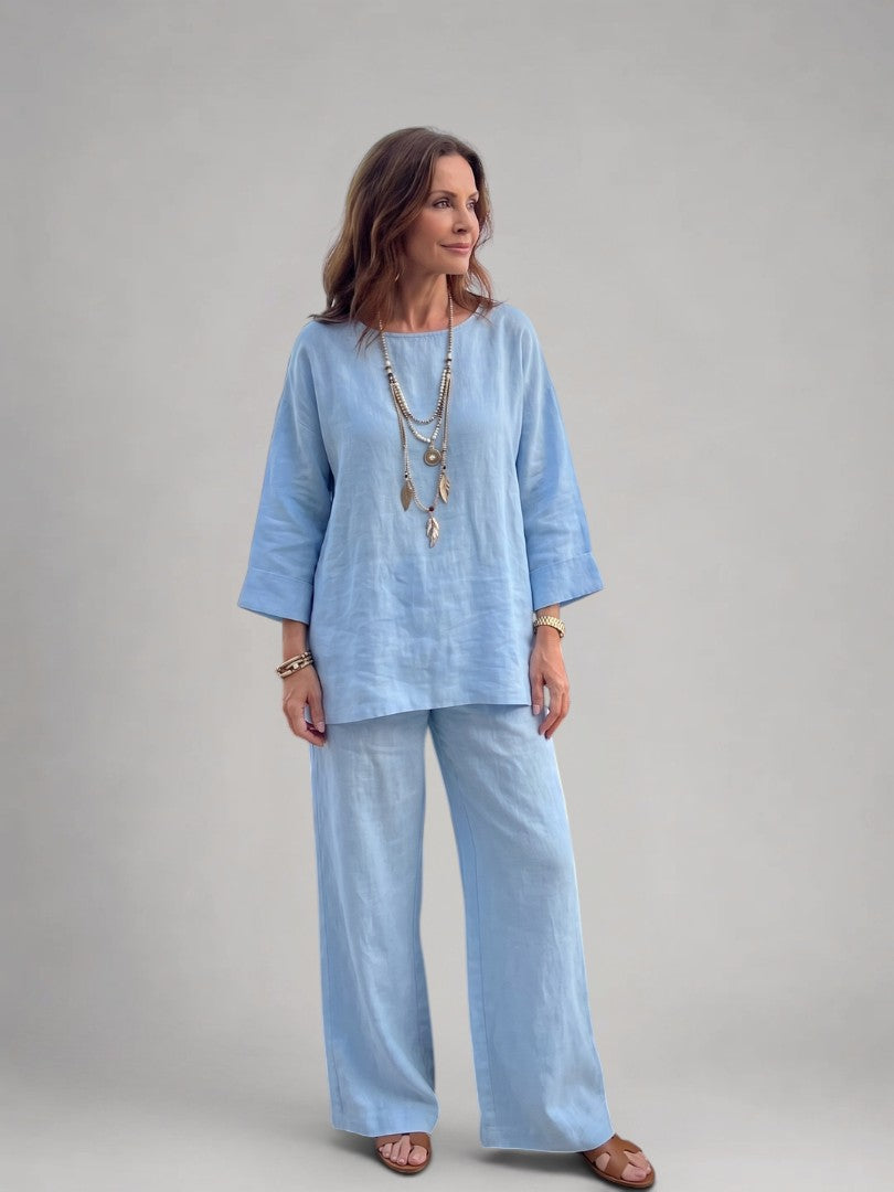 Sabine | Conjunto de túnica con pantalón ancho