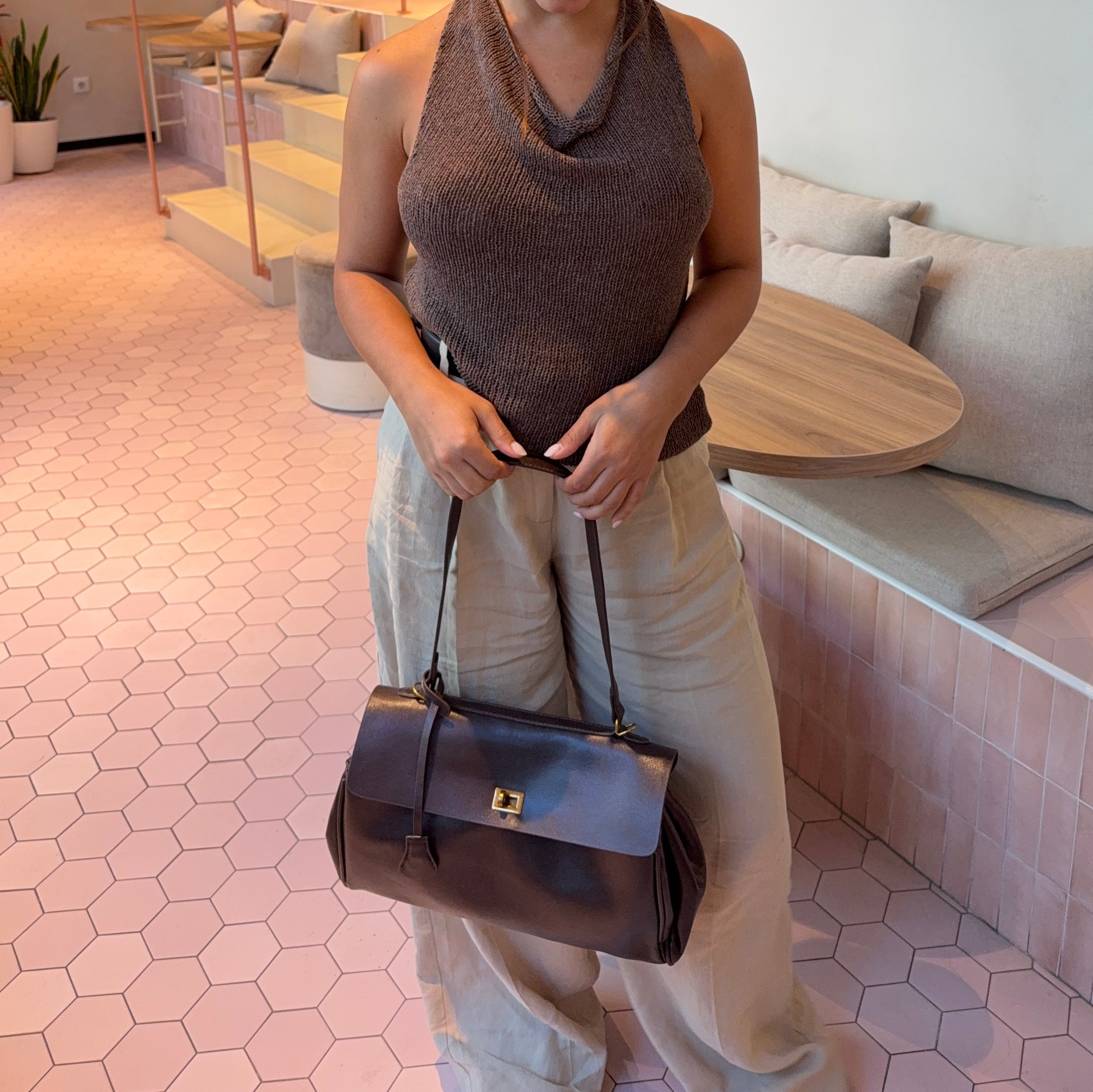 Theresa | Bolso de mano vintage con cierre giratorio