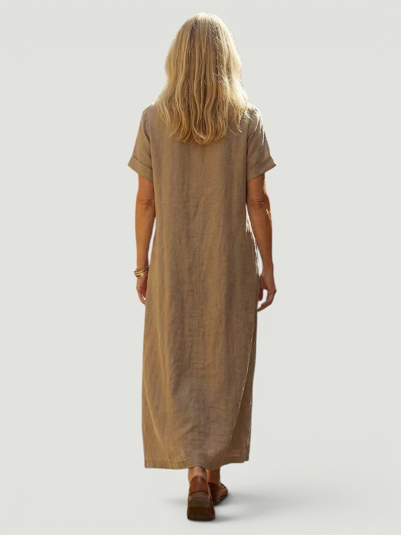 Rosaline | Vestido midi de lino