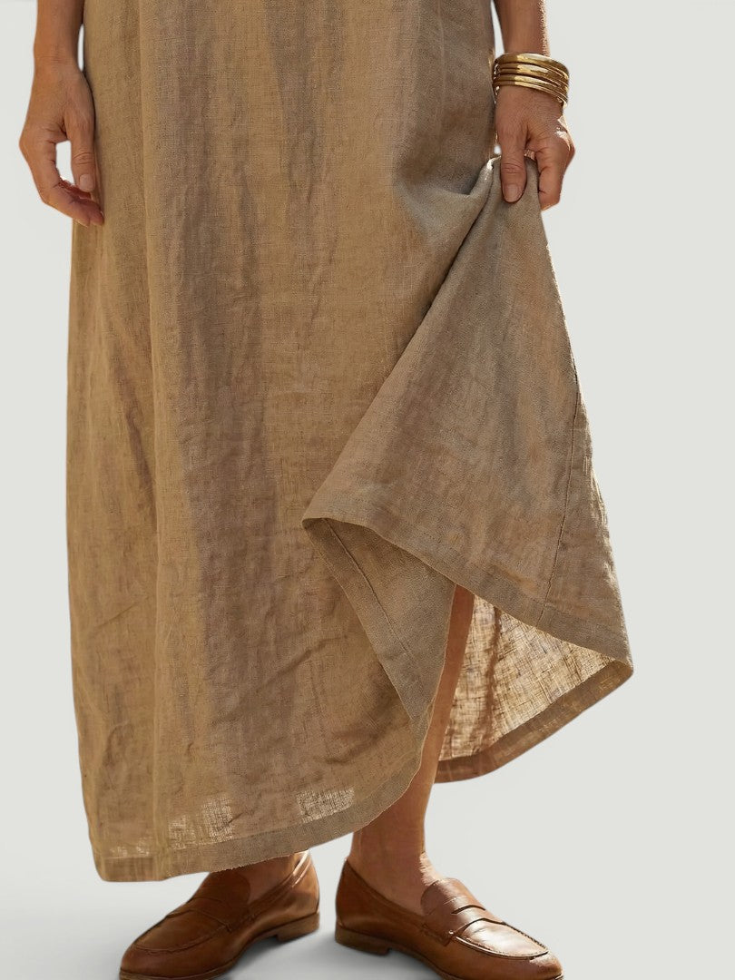 Rosaline | Vestido midi de lino