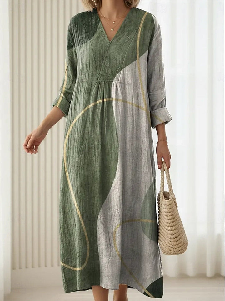 Lara, Vestido primaveral elegante sin esfuerzo de Zelira
