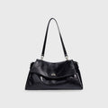Wilhelmina | Bolso de piel auténtica con acabado brillante
