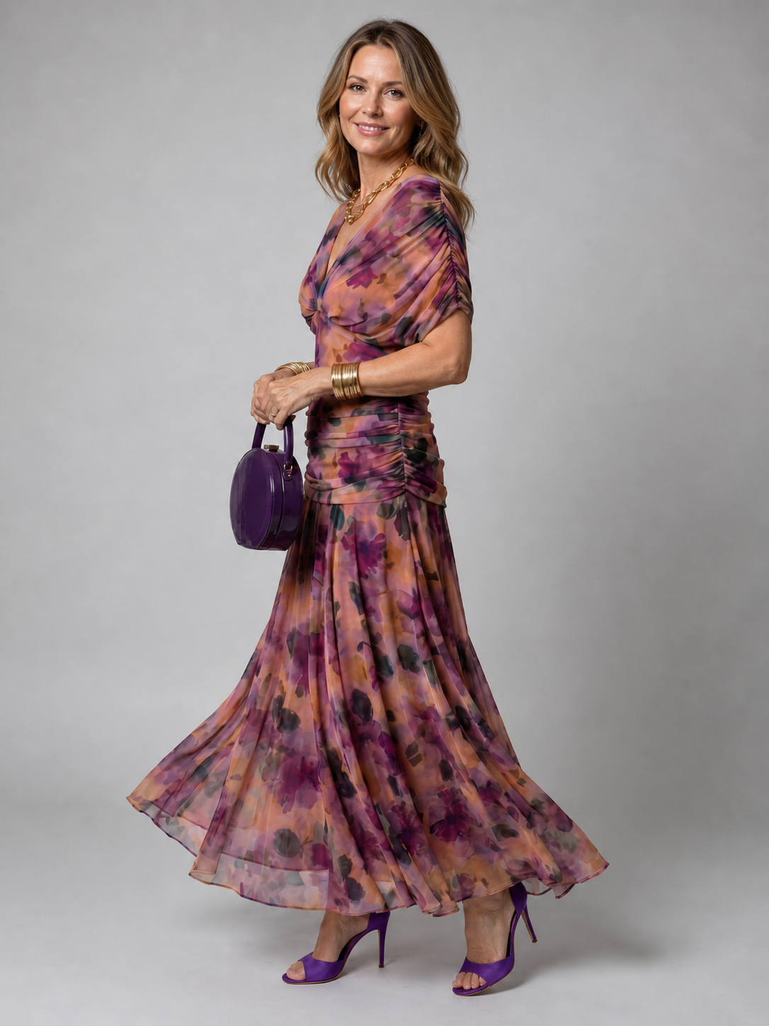 Silke | Vestido midi de hombros descubiertos